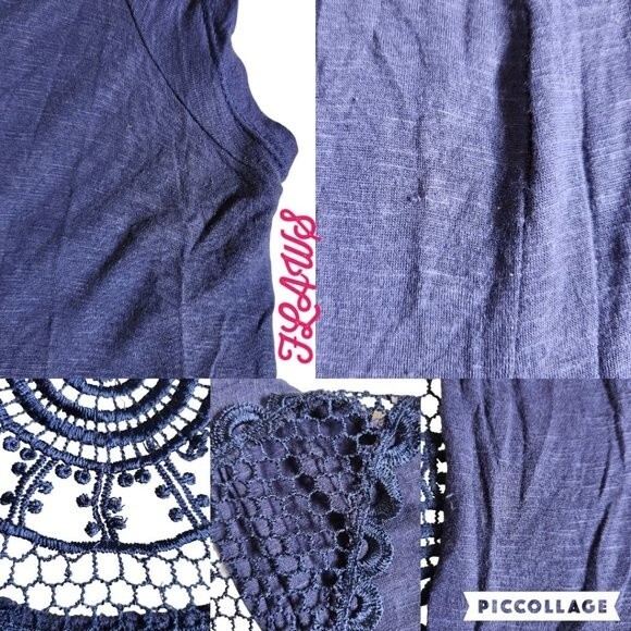 M Fasis blue short sleeve open front cardigan sz M - Picture 7 of 10